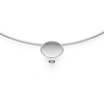 Bastian Inverun's 925/- Vedhæng mat/blank, brillant 0,015ct W-SI