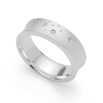 Bastian Inverun's 925/- Ring mat, br 0,02ct W-SI