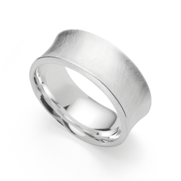 Bastian Inverun\'s 925/- Ring, rho. børstet