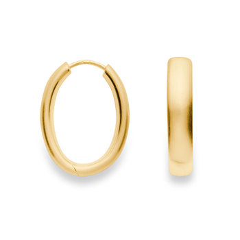 Bastian Inverun's 925/- creoler, forgyldt