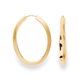 Bastian Inverun's 925/- creoler, forgyldt