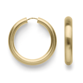 Bastian Inverun's 925/- creoler, forgyldt