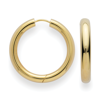 Bastian Inverun's 925/- creoler, forgyldt