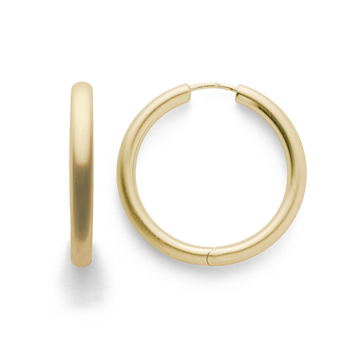 Bastian Inverun's 925/- creoler, forgyldt