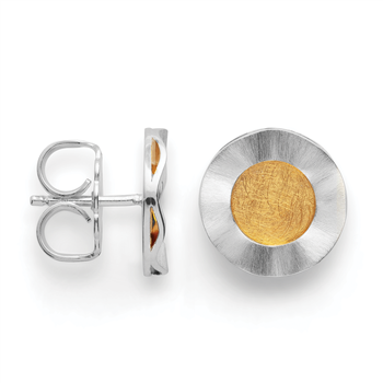 Bastian Inverun's 925/- øreringe, rhd, fg., mat