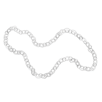 Bastian Inverun's 925/- collier, rhd, mat/pol., 110cm