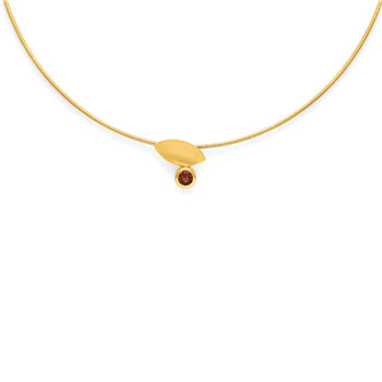 Bastian Inverun's 925/- vedhæng, fg., mat, rhodolite 0,65ct