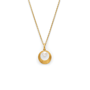 Bastian Inverun's 925/vedhæng,fg.,mat,ferskv.perle 0,83ct