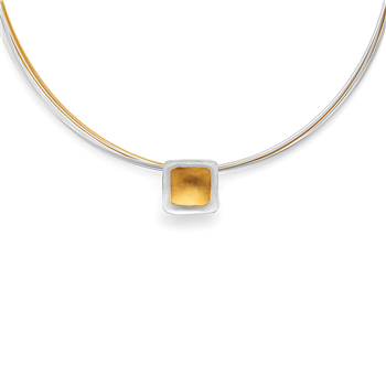 Bastian Inverun's 925/- vedhæng, rhodium-pl., delvis fg., mat