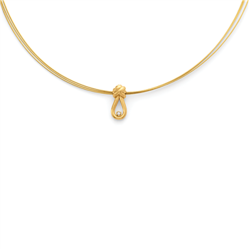 Bastian Inverun's 925/- vedhæng, fg., mat, dia. 0,02ct W-SI