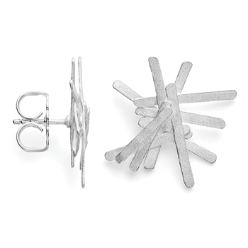 Bastian Inverun's 925/- Øreringe rhd, mat