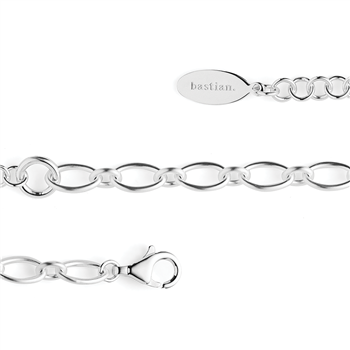 Bastian Inverun's 925/- armbånd, rhd, mat, 19+3cm