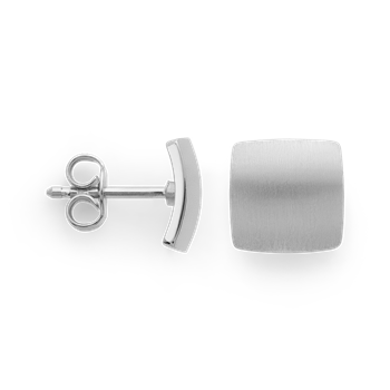 Bastian Inverun's 925/- øreringe,rhd,mat/blank, 10mm