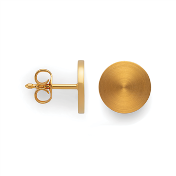 Bastian Inverun's 925/- øreringe, fg., mat/blank, 8mm