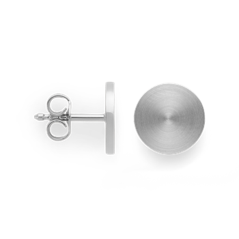 Bastian Inverun's 925/- øreringe, rhd, mat/pol., 10mm