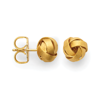 Bastian Inverun's 925/- øreringe, fg., børstet