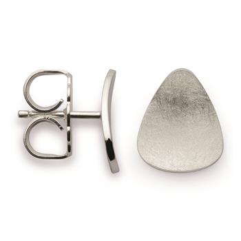 Bastian Inverun's 925/- Ørestikker, rhodineret, matte