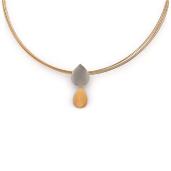 Bastian Inverun's 925/- Vedhæng, delvist forgyldt, rho., mat/mat