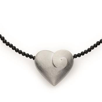 Bastian Inverun's 925/- Vedhæng, rhodineret, mat