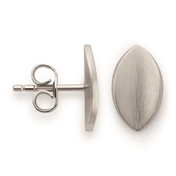 Bastian Inverun's 925/- Ørestikker, rhodineret, matte