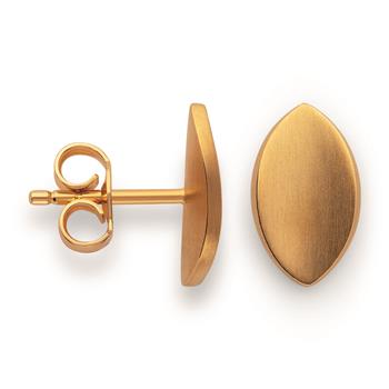 Bastian Inverun's 925/- Ørestikker, forgyldt, mat