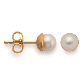 Bastian Inverun's 925/- Ørestikker, fg, poleret, kulturperle 2.1ct