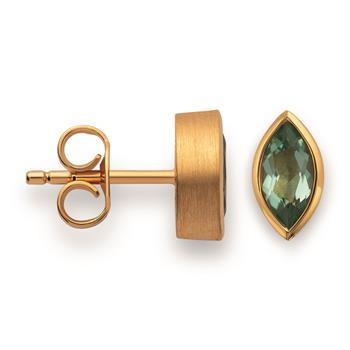 Bastian Inverun's 925/- Ørestikker, fg, pol., Gr.Ametyst 0,66ct