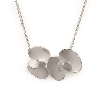 Bastian Inverun's 925/- Vedhæng inkl. kæde, rho., sandmat, 45+5cm