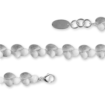 Bastian Inverun's 925/- armbånd, rh, børstet, 16+ 2 cm
