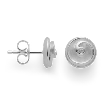 Bastian Inverun's 925/- ørestikker, matte/poleret, dia. 0,02ct W-SI