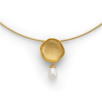 Bastian Inverun's 925/vedhæng, forgyldt, mat, kultur perle 3,37 ct