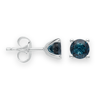 Bastian Inverun's 925/- Ørestikker blå topas 1,20ct. Poleret