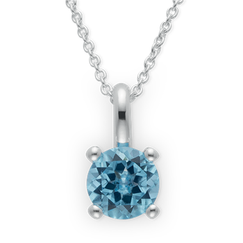 Bastian Inverun's 925/- Vedhæng blå topas 0,97ct. Poleret