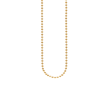 Aagaard's Sølv forg. collie kugle facet 1,8mm 60cm