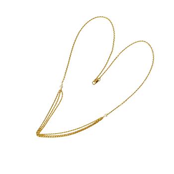 San - Links of Joy's 14kt halskæde med Ferskvandsperler 50cm