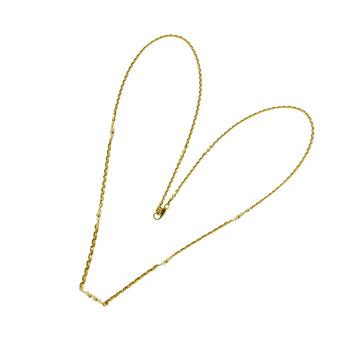 San - Links of Joy's Halskæde i forløb - 14kt guld med Facetterede Hvide  Diamanter 50cm
