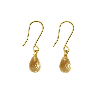 San - Links of Joy's 14K Earrings w.Faceted Citrine 14karat 