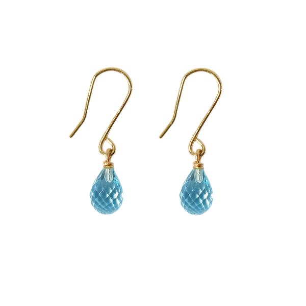 San - Links of Joy\'s 9kt øreringe med topas Pr.par