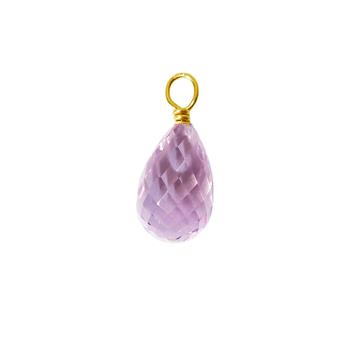 San - Links of Joy's 18kt vedhæng med pink ametyst Vedhæng uden kæde