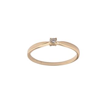 L&G's Ring 14 karat guld KAYA Brillant (4 greb)