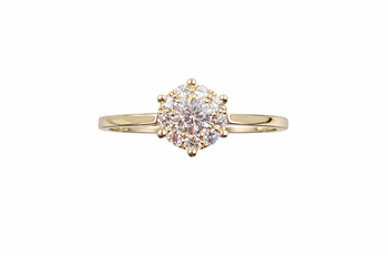 L&G's Ring 14 karat BIG STJERNE 0,41 carat WSI