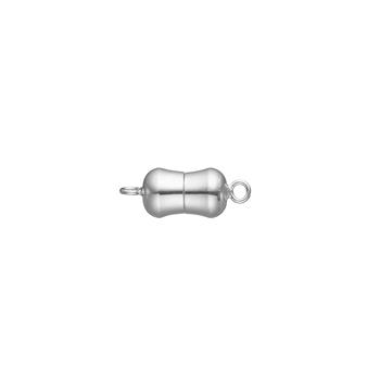 Siersbøl's Rhod. Sølv magnet perlelås 12mm blank 