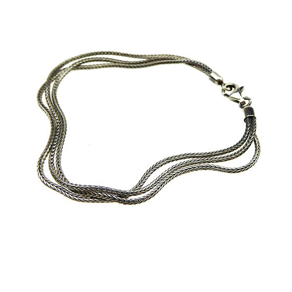 San - Links of Joy\'s Armbånd & halskæde - 3 rk.Rævekæde - Letoxyderet 16cm