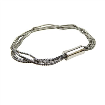 San - Links of Joy's Armbånd & halskæde 4 rk. Rævekæde - Let oxyderet 21cm