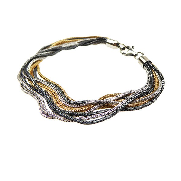 San - Links of Joy\'s Armbånd & halskæde - 9 rk.Rævekæde - 3 farvet 18cm