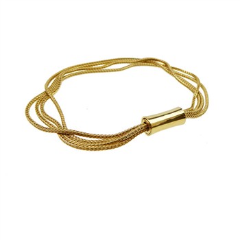 San - Links of Joy's Armbånd & halskæde 4 rk. Rævekæde - Forgyldt 50cm