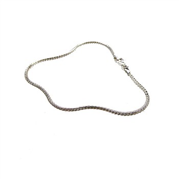 San - Links of Joy's 1,8mm Rævekæde i Blank Sterlingsølv Armbånd & Halskæde 21cm