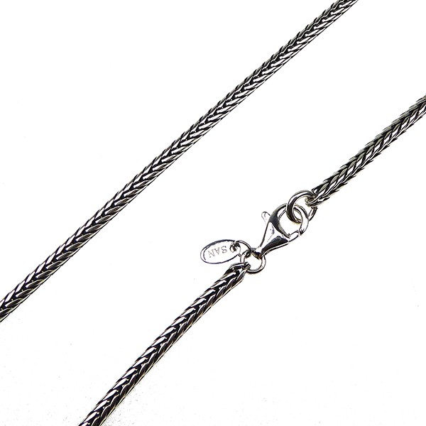San - Links of Joy\'s 3,2mm Rævekæde i Let Oxyderet Sterlingsølv Armbånd & Halskædefor Letoxyderet 50cm