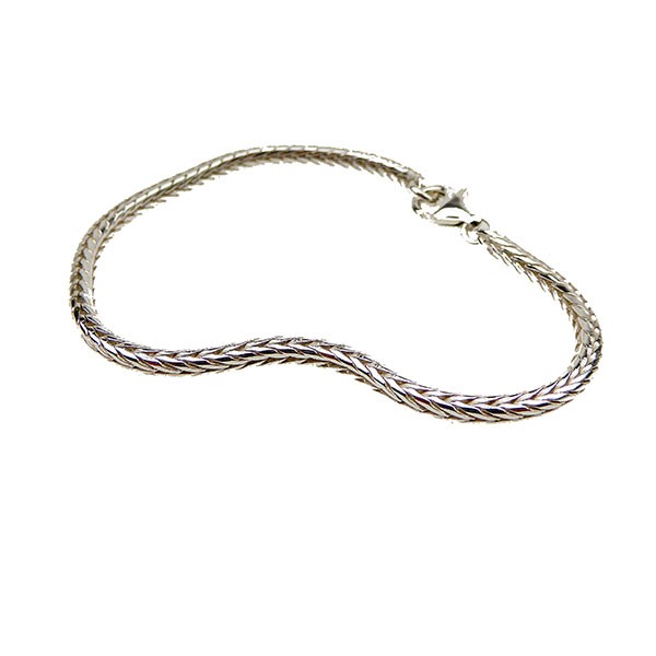 San - Links of Joy\'s 3,2mm Rævekæde i Blank Sterlingsølv Armbånd & Halskæde 23cm