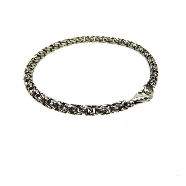 San - Links of Joy\'s Armbånd & Halskæde i Let oxyderet Sterlingsølv 4,7mm 19cm
